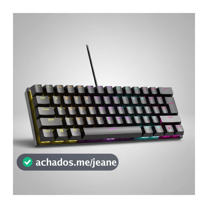 Teclado Gamer Mecânico USB Com Fio 60% 100% 63 104 Teclas T61 RGB Switch Red Blue PC NOTEBOOK PS5
