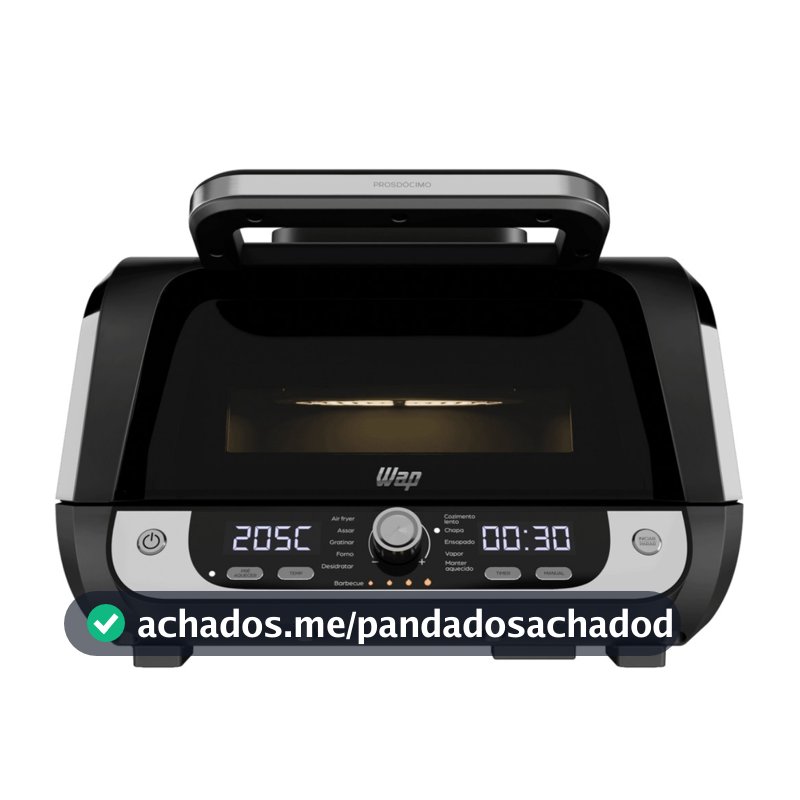 Fritadeira Elétrica Air Fryer Barbecue 10L 1800W 110V Wap