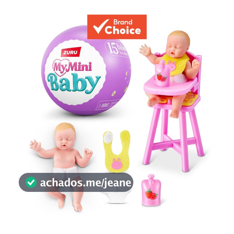 ZURU My Mini Baby Conjunto Surpresa de Ovos de Páscoa盲盒 | 15 modelos de bolo orgânico | Mini brinquedos para bebês |
