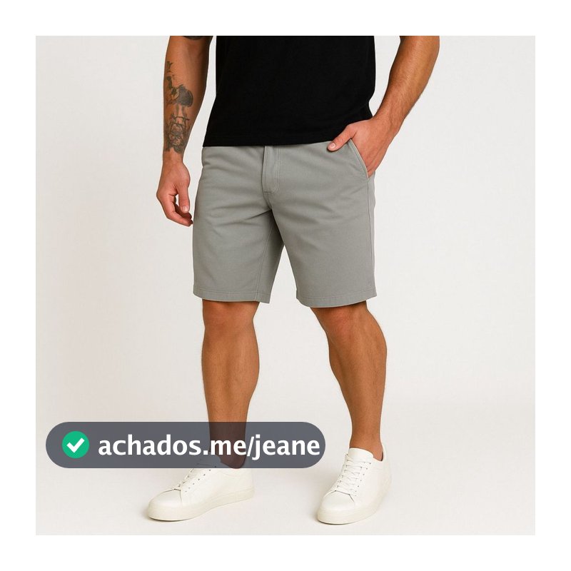 Bermuda Sarja Brim Masculina Reta Coloridas 36 ao 46