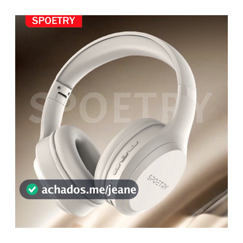 Fone de ouvido Wireless Headset sem fio Bluetooth Dobrável Alta Qualidade Bass Cancelamento Ativo de Ruído M16 SPOETRY