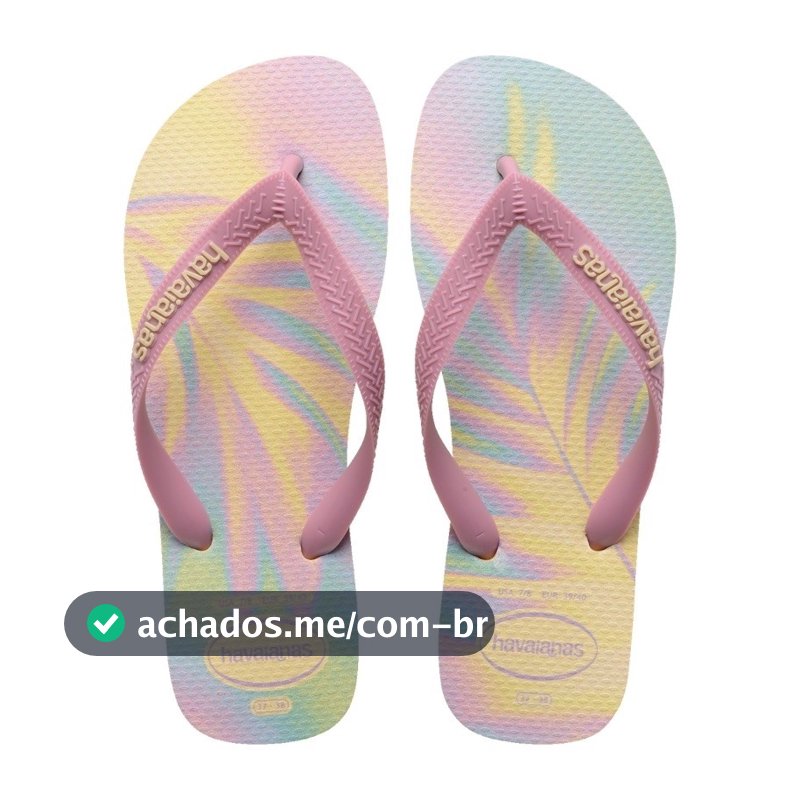 Chinelo Havaianas Top Fashion Tiras Largas Original
