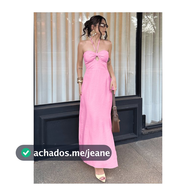 Vestido Longo Feminino Amarração Nó Busto Fenda Lastex Nas Costas Tecido Marrant Festa Casamento Madrinha Elegante Chic