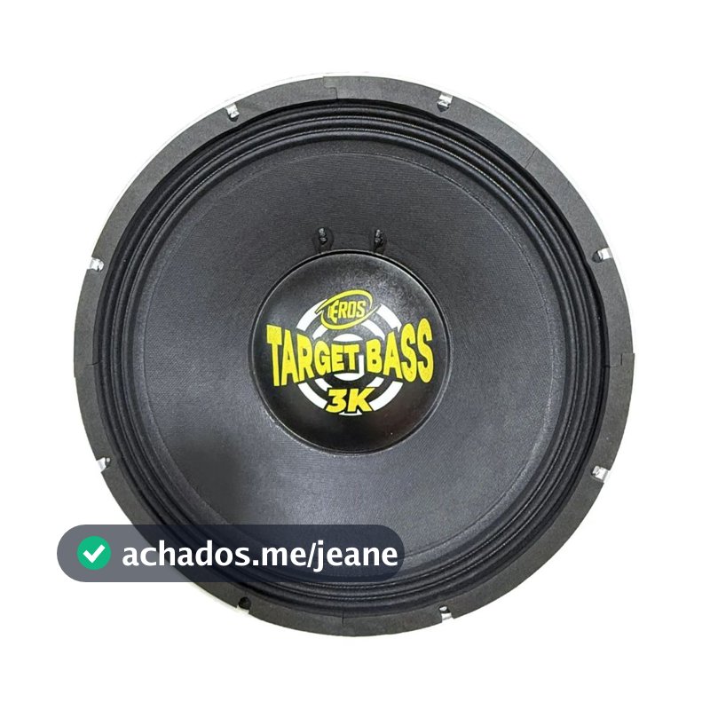 Alto Falante Eros Target Bass 3K 15Pol 1500WRms 4Ohms Branco