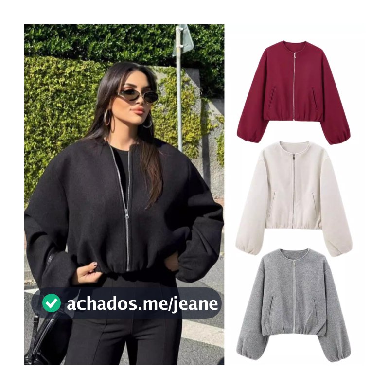 Mulheres Jaqueta Bomber Outono Inverno Moda Streetwear Curto Casaco De Lã Feminino Casual Zíper Solto Outwear