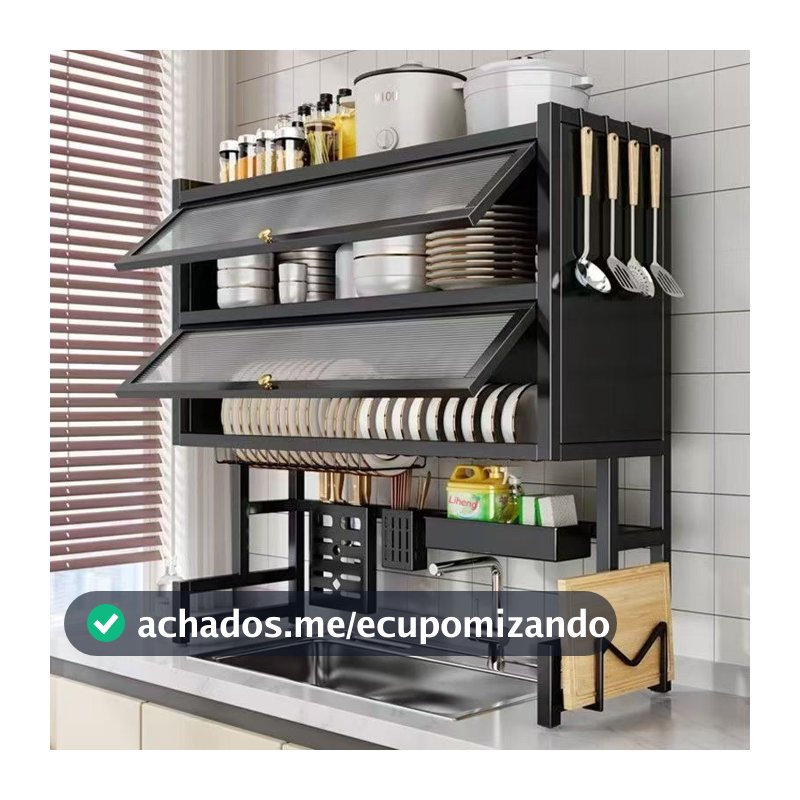 85cm Escorredor De Louça Suspenso Boutique   Kitchen Rack Aço Inoxidável Organizador Louça  Qualidade Pra Cozinha