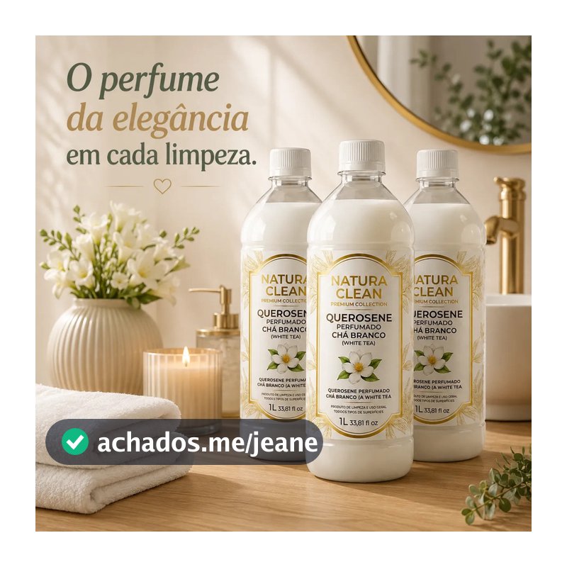 Kit 3 Querosene Perfumado Chá Branco Premium 1l