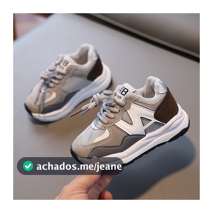 Tênis infantil Sapatos infantis casuais para meninos Moda tênis de corrida para meninas Leve e macio