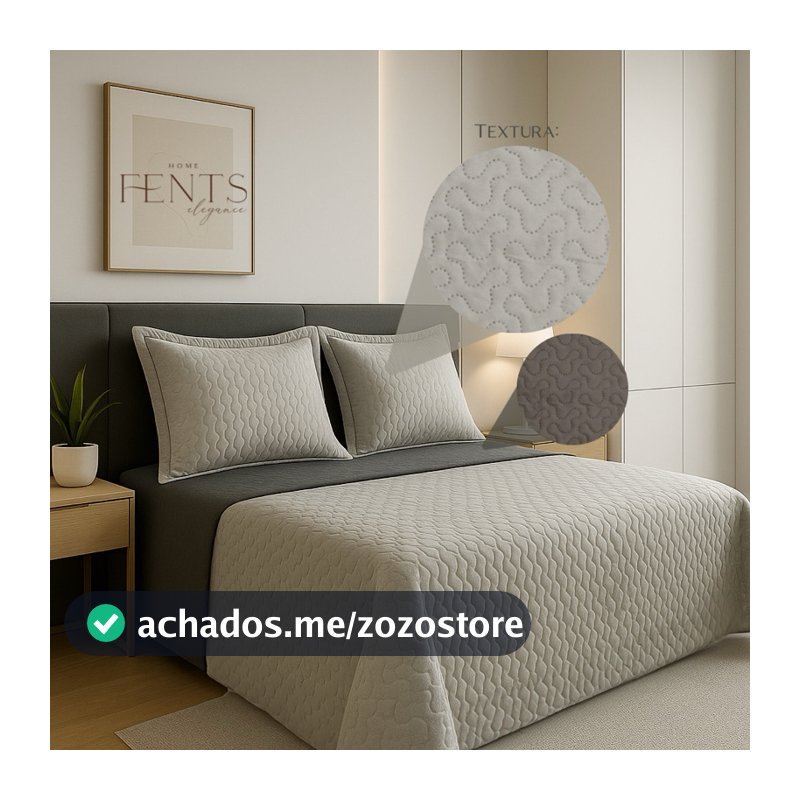 Kit Colcha Cobre Leito Casal Queen Dupla Face Liso 2,40 x 2,60