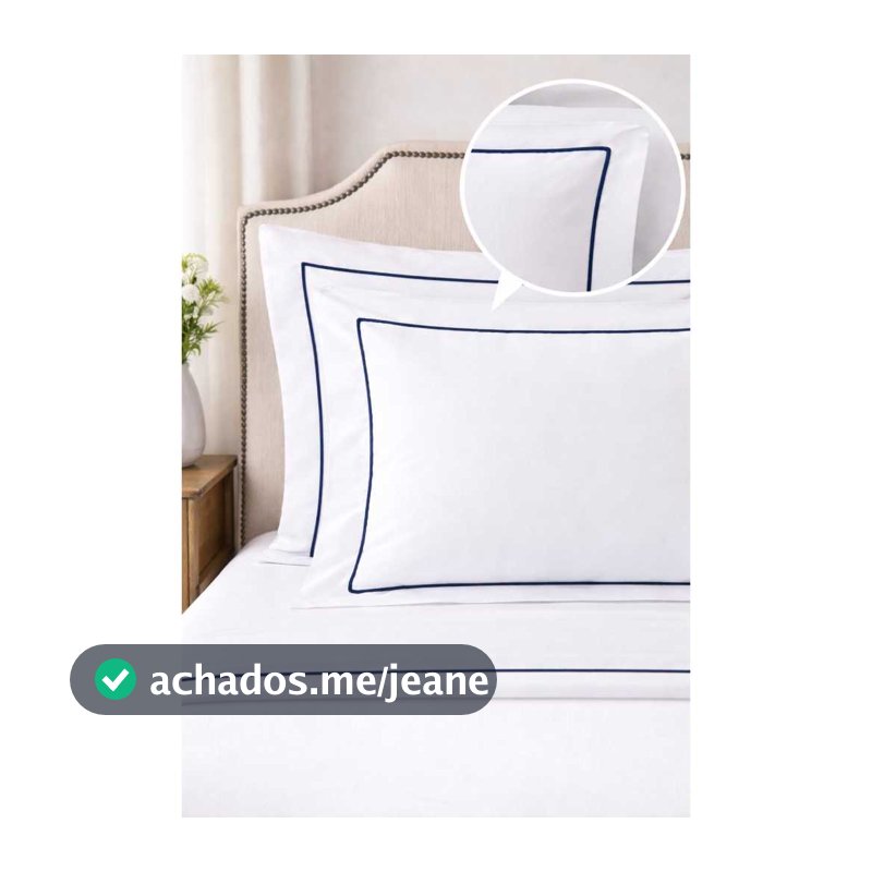 Jogo De Lençol Casal 3 Peças COM DETALHE NO SOUTACHE Percal 180 Fios ALGODÃO