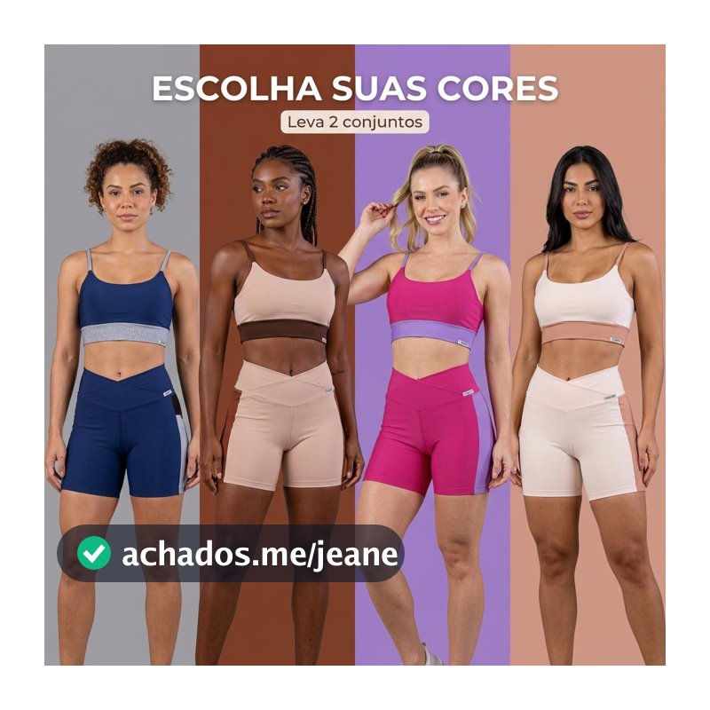 Conjuntos Fitness Curtos Femininos Academia Top Bojo Short Zero Transparência