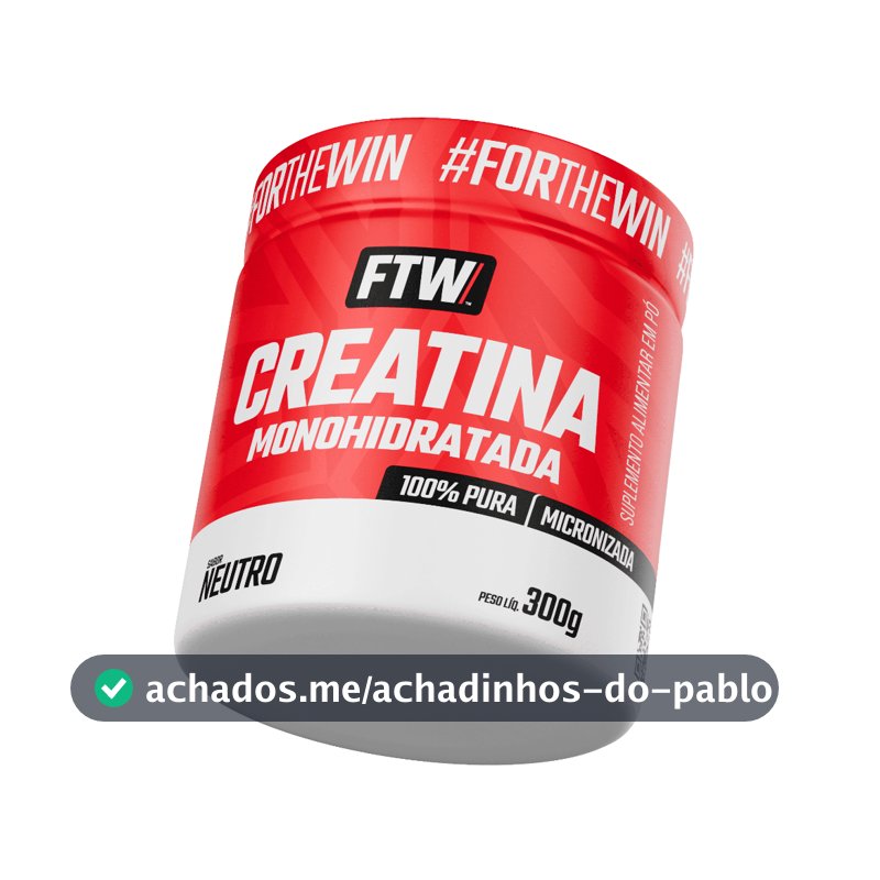 Creatina Monohidratada Pura 300g - FTW