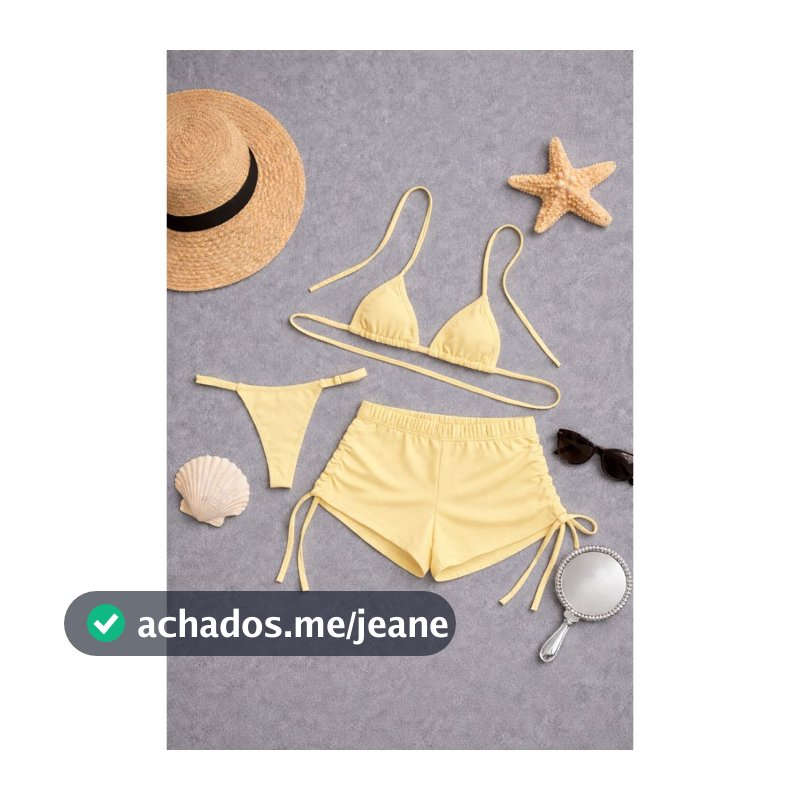 BIQUINI FEMININO COM SHORTINHO JUSTO