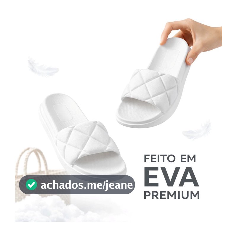 Chinelo Feminino Nuvem Slide borracha EVA Sandalia Feminina Rasteirinha Estiloso Leve Macio Sandalha