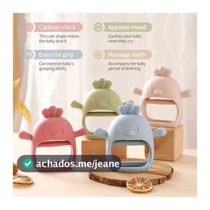Brinquedos De silicone Para Dentição Bebês Com Mais De 3 Meses , Mordedor De Pulso À Prova De Queda , Mastigar , Sem BPA