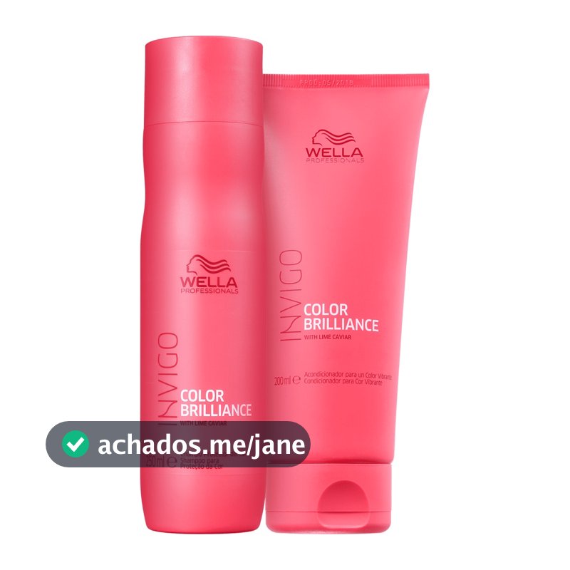 Kit Shampoo 250ml e Condicionador 200ml Brilliance - Wella