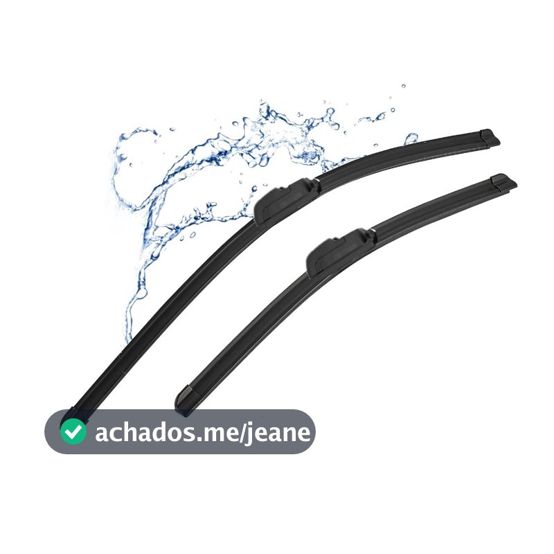 Par Palhetas Limpador de Parabrisa SIlicone Chuva Universal Alta Durabilidade