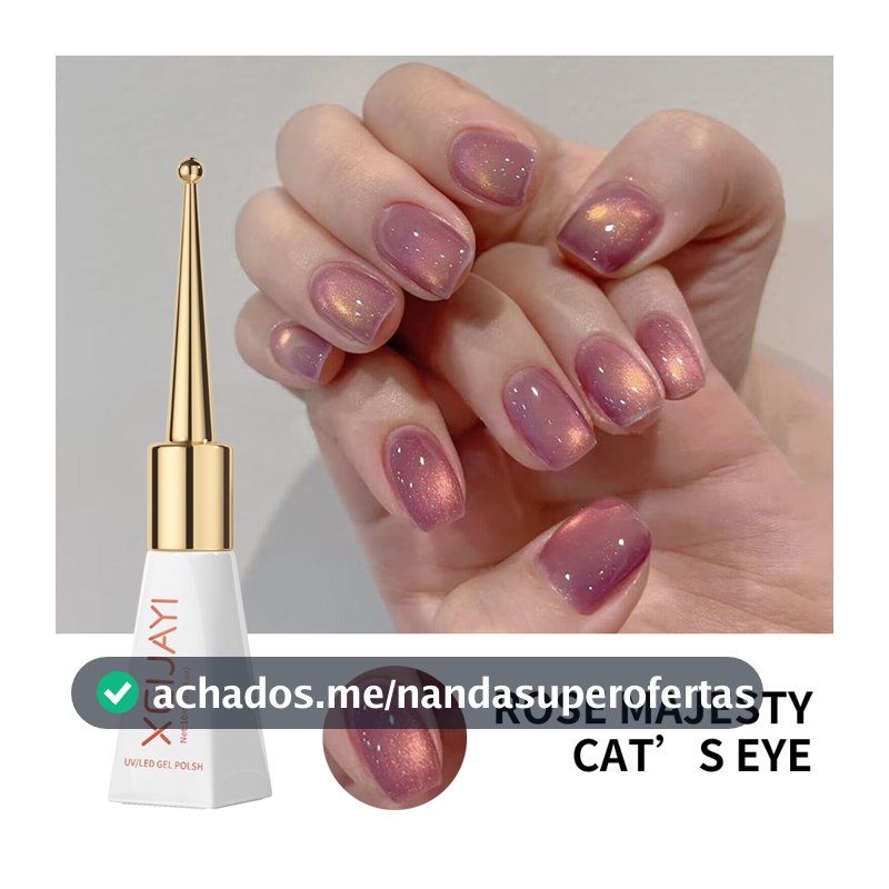 9D Rose Majesty Cat Eye Esmalte Em Gel UV , Verniz Magnético Para Arte Unhas , Lâmpada/LED Necessária