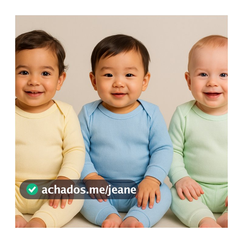Kit 6 Conjuntos Body e Calça Bebê Menino Menina 100% Algodão Roupa Infantil Recém-Nascido