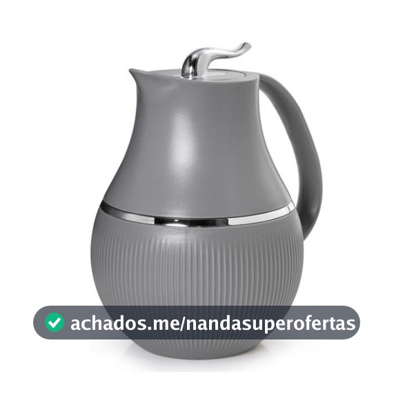 Garrafa Térmica 1l Marsala Cinza Para Chá Café Suco Termopro