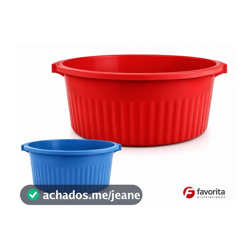 Bácia Plástico 40 Litros COR SORTIDA Arqplast  - TOY