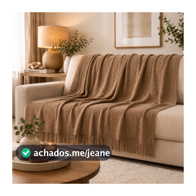 Manta Para Sofá Gigante 100% Algodão Protetor Decoração