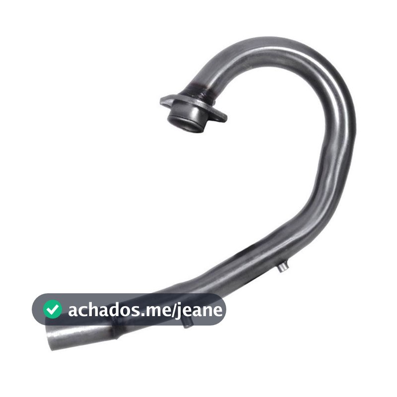 Curva Saída de Motor Aço Ponteira Esportivo Moto Pro Tork Honda XR 250 Tornado 2001 á 2008 Prata
