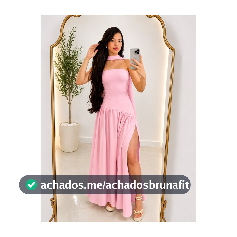 Vestido Longo Feminino  Tomara Que Caia Com Fenda Na Lateral  En Tendencia 2026