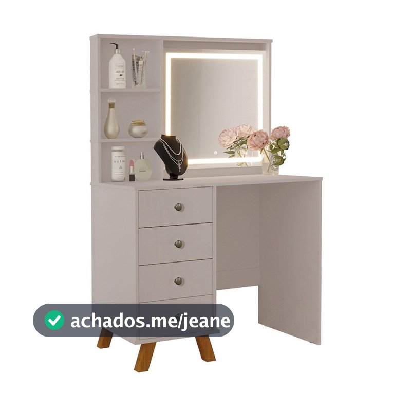 Penteadeira Camarim Zara Mani com Espelho Touch – Luapa Móveis