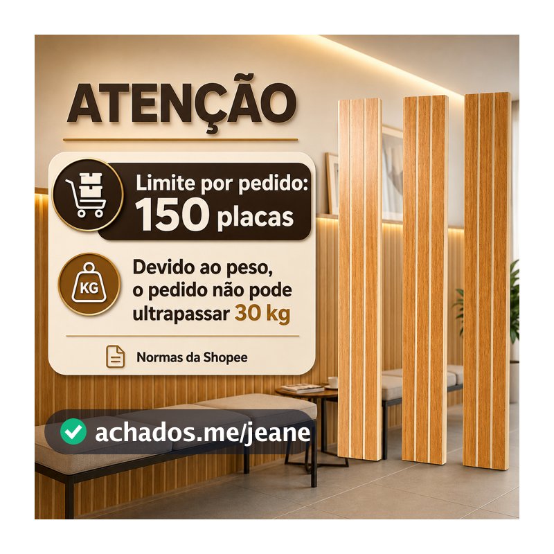 Kit 5 até 20 Painel Ripado de Madeira para TV 90x11cm Ripado Autocolante Decoração Quarto Decoração