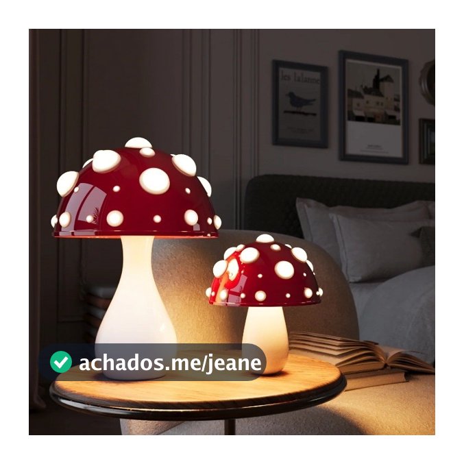 Nordic Criativo Cogumelo Vermelho Candeeiro De Mesa Bonito Casa Decorativa Luz Da Noite Adequado Para O Quarto Sala Esta