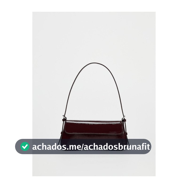 Bolsa baguete de couro envernizado elegante bolsa nas axilas 2026 novo produto moda simples Commuter Flip Retro bolsa de