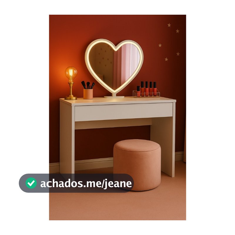 Penteadeira Com Gaveta 90CM Console Camarim Nina - Cores