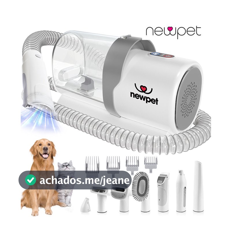 7 Em 1 Aspirador Para Pelos De Caes Tosa De Cães Newpet 110v/220v