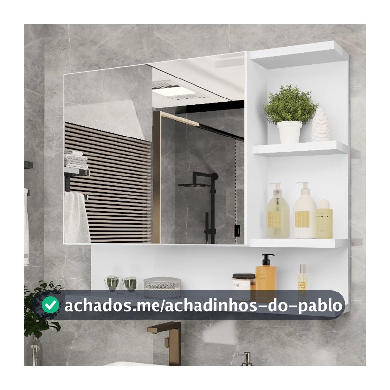 QUEIMA DE ESTOQUE!!! Armário Espelheira com Porta Cleo- VÁRIAS CORES