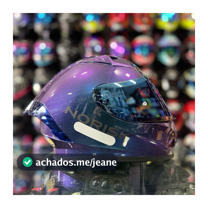 CAPACETE NORISK FLOW MONOCOLOR AZUL ( 2 VISEIRAS )