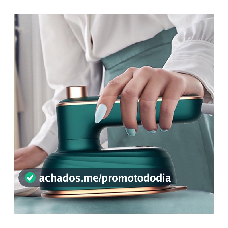 Mini Ferro De Passar Roupa Cabe Na Mala Bolsa Viagem Bivolt