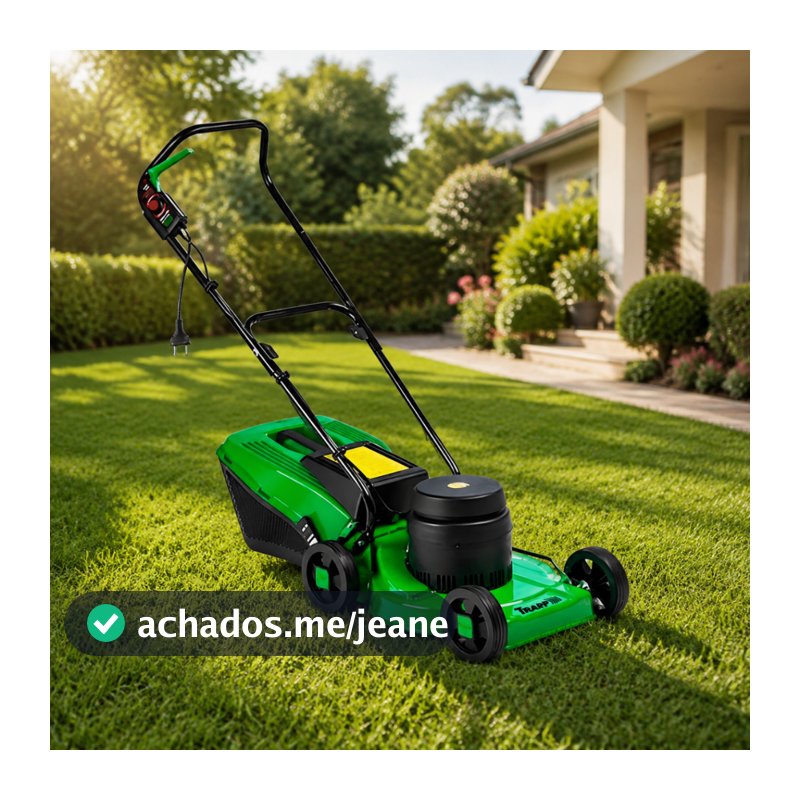 Cortador de Grama Elétrico Trapp KM-400 1800W 220V com Recolhedor para Jardim e Gramado Garden