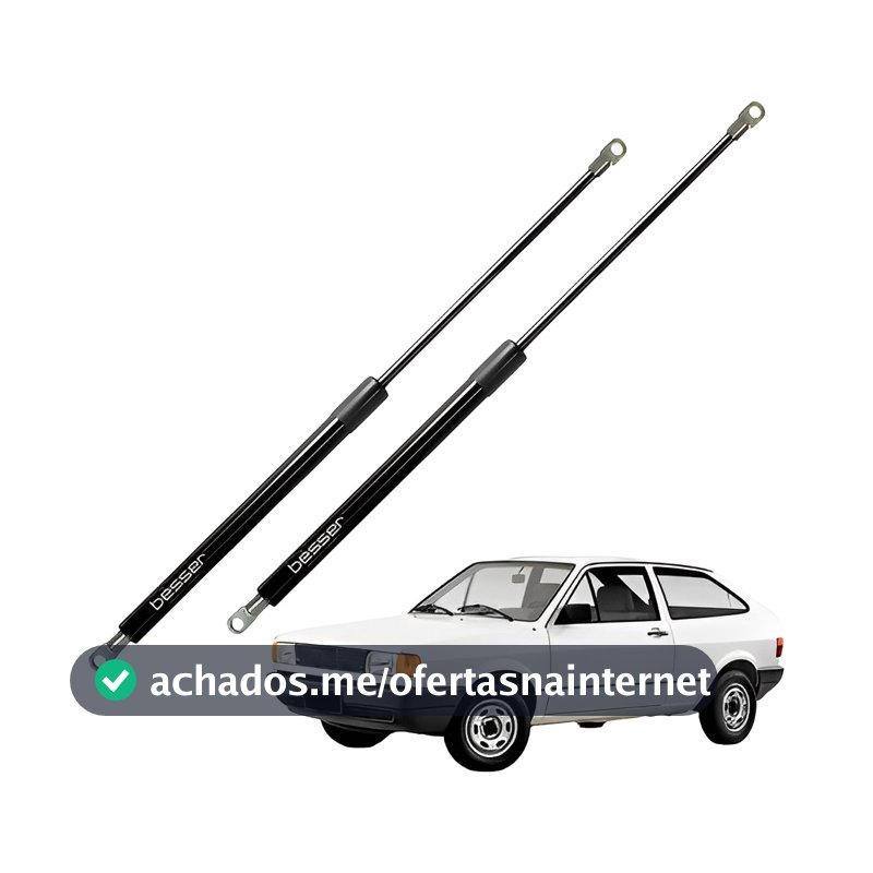Par Amortecedor Porta Malas Vw Gol G1 Quadrado Pistão a Gás Tampa Porta Malas Gol Quadrado