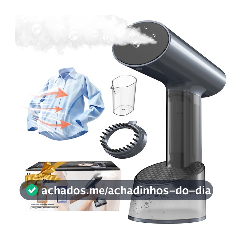 Vaporizador de Roupas Vertical Lumixar U11 1500W, Portátil, Aquece 15s sem Gotejamento, Uso Doméstico e Viagem