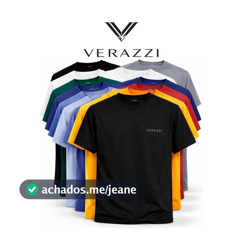 kit 5 Camisetas Verazzi Premium - camisa masculina