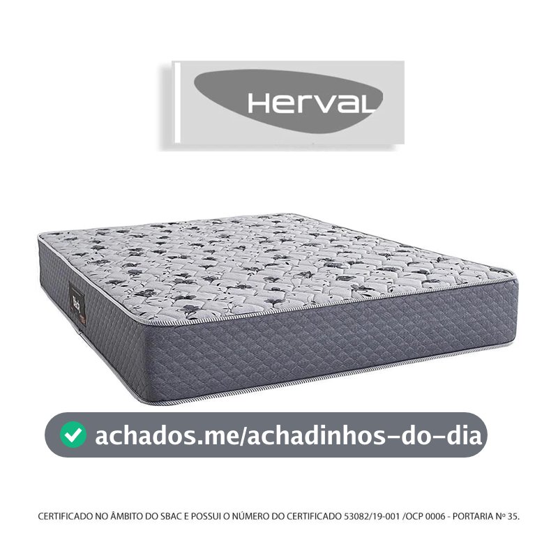 Colchão Herval Black espuma ortopédica D60 138X188X25
