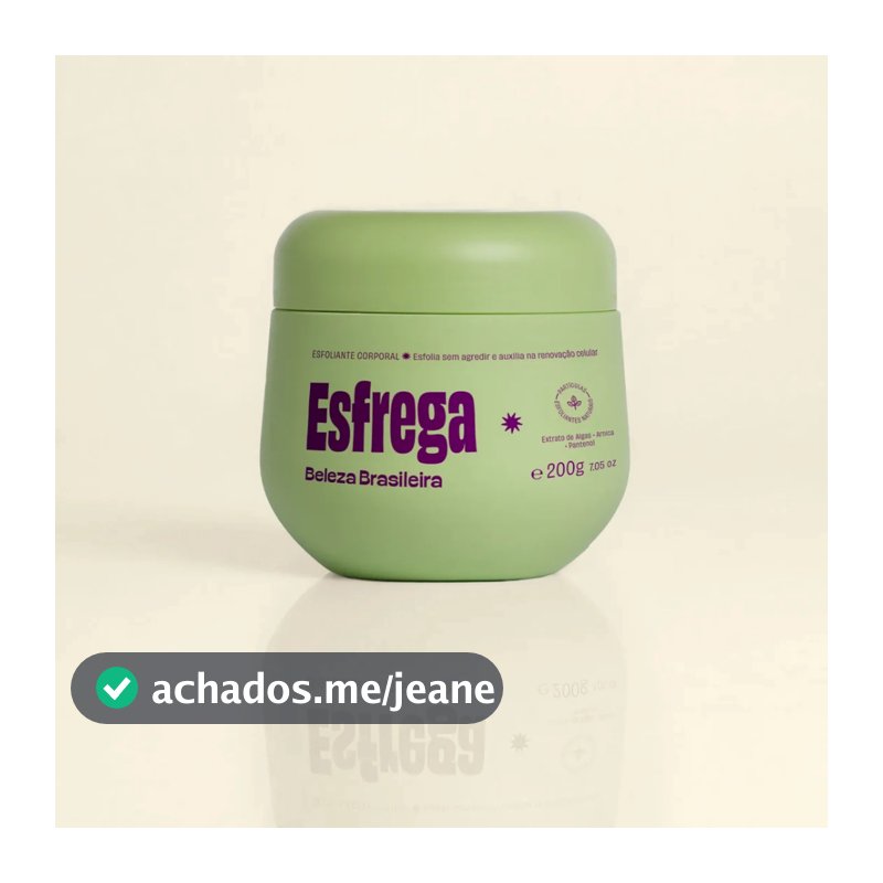 Esfoliante Corporal Esfrega 200g Prevenção Estrias Anticelulite Pelos Encravados Renovação Pele Beleza Brasileira
