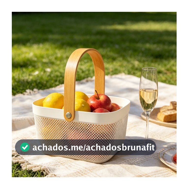Cesto Organizador Multiuso plástico  Fruteira Decorativa para Casa Cozinha Mesa Posta Café