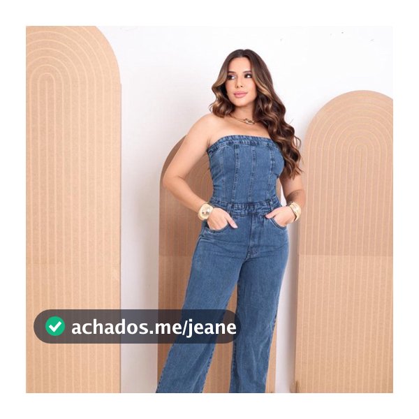 macacão jeans wid tomara q caia