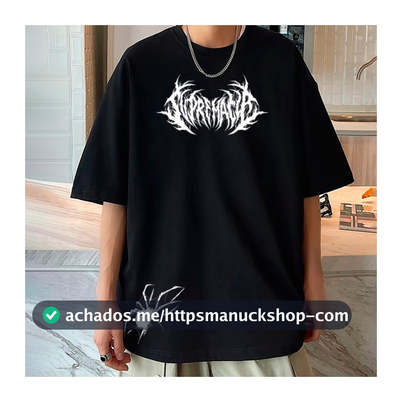 Camisa camiseta básica streetwear "supremacia"