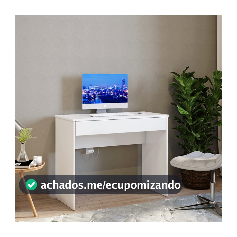 Escrivaninha Mesa Home Office 90cm Gaveta Prateleira | Estudo Notebook Computador Quarto FULL