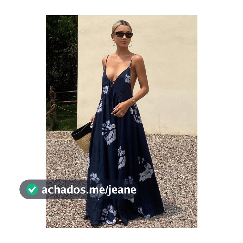 Vestido Feminino de Férias com Alcinhas Finas e Estampa Floral-estilo resort