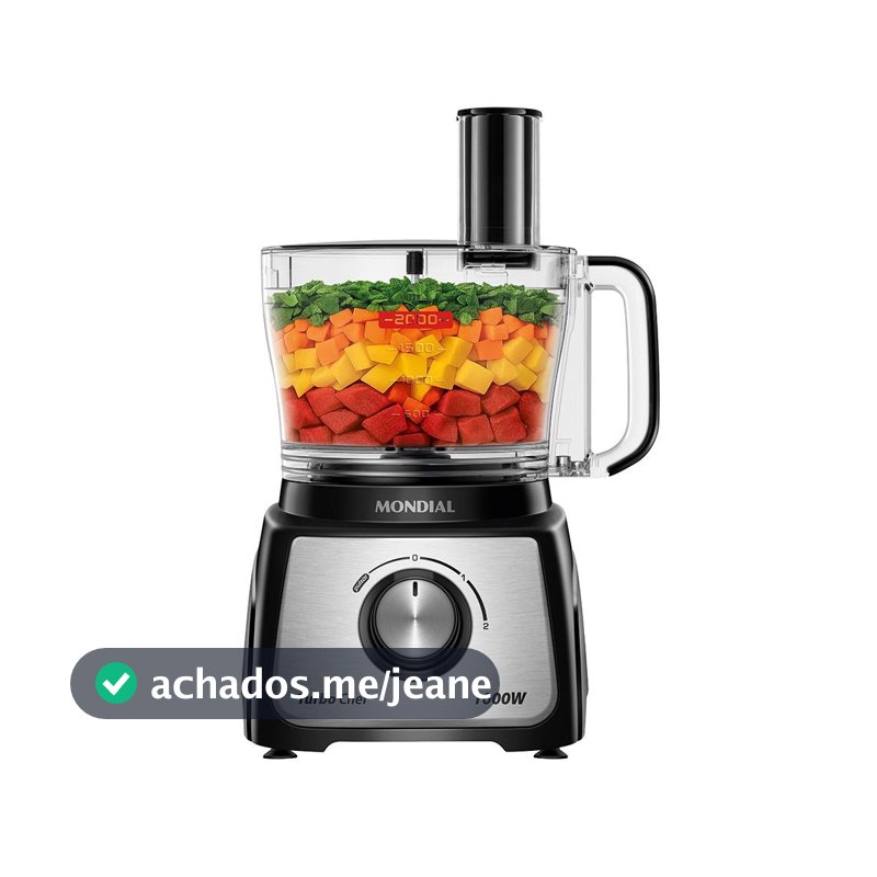 Multiprocessador Turbo Chef 3 em 1 Mondial Preto 1000W- MPN-02-BE