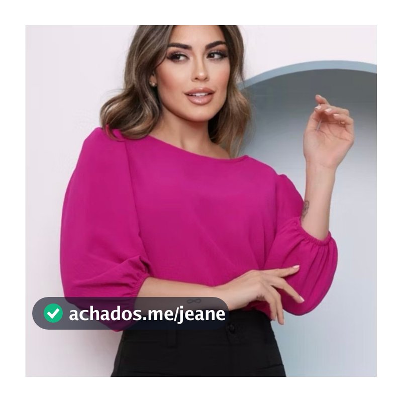 Blusa Feminina 3/4 Manga Elegante Promoção Tecido Social P ao GG Moda Evangelica